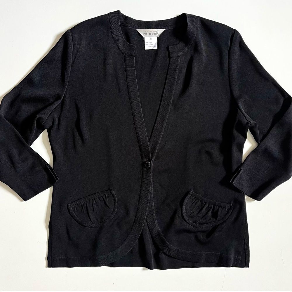 Misook Vintage Cardigan Black Small